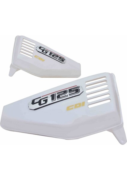 Motosiklet Cg 125 Beyaz Yan Kapak Takımı /grenaj