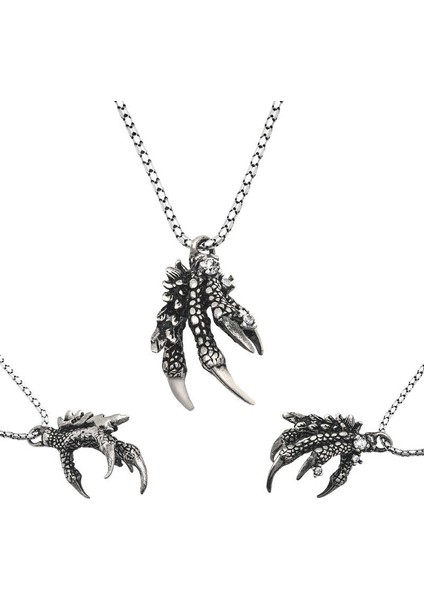 925 Ayar Gumuss Kartal Pençesi Erkek Kolye