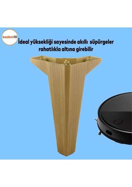 Sedir Lüks Mobilya Kanepe Sehpa Tv Ünitesi Konsol Koltuk Ayağı Açık Ceviz 18 cm Ayakları (4 Adet) fırsatları