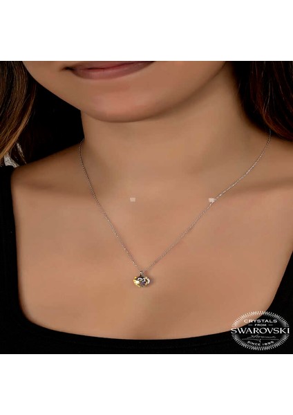 Swarovski Crystal Taşlı 925 Ayar Gümüş Kalp Kadın Kolye fiyatları