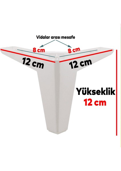 Sedir Lüks Mobilya Kanepe Sehpa Baza Tv Ünitesi Koltuk Ayağı Beyaz 12 cm Ayakları (4 Adet) modelleri