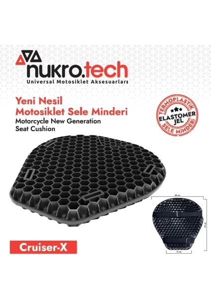 Cruiser-X Yeni Nesil Motosiklet Sele Minderi