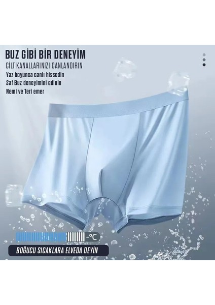 3 Parça Erkekler Buz Ipek Baksır Şort Külot Iç Çamaşırı 3 Renk Karıştırma modelleri
