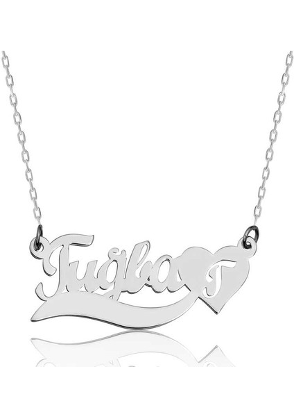 925 Ayar Gümüş Kişiye Özel Isimli Aşk Kolye