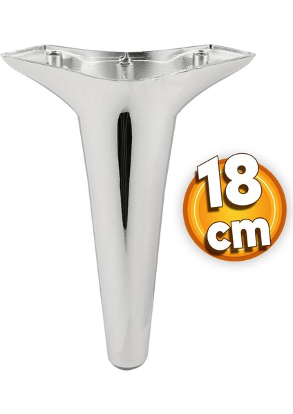 Aspen Lüks Mobilya Kanepe Koltuk Tv Ünitesi Baza Ayağı Ayakları 18 Cm Krom Ayak (4 Adet) fiyatları