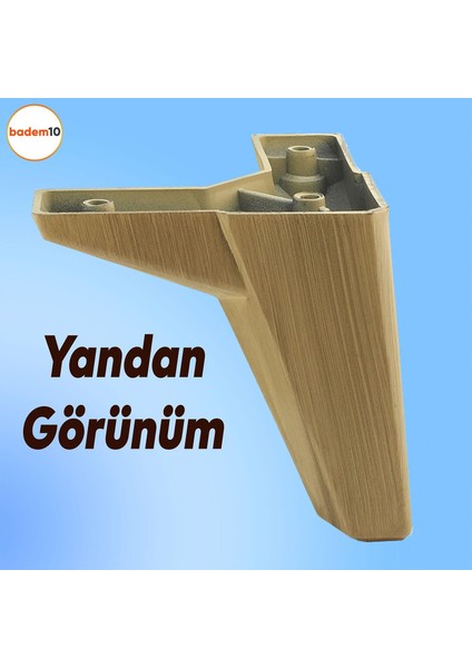 Sedir Lüks Mobilya Kanepe Sehpa Baza Tv Ünitesi Koltuk Ayağı Açık Ceviz 12 cm Ayakları (4 Adet) indirimleri