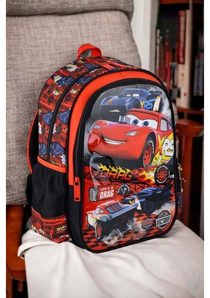 Erkek Çocuk Cars Hawk Victory Ilkokul Çantası,beslenme Çantası ve Kalemlikı