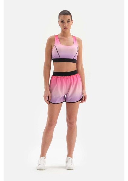 Pembe Kadın Şort Taytlı Degrade fırsatları