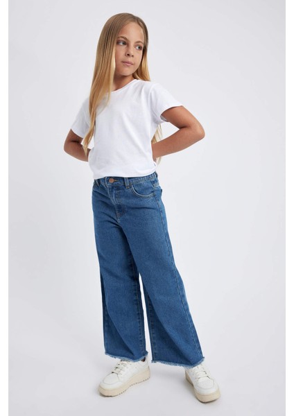 Kız Çocuk Wide Leg Geniş Paça Pantolon V4325A623AU modelleri