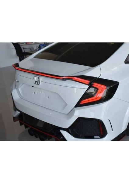 Honda Civic Fc5 2016-2021 Hareketli Sinyalli LED Stop ve Spoiler Takımı Smoke modelleri