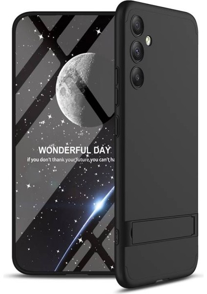 Samsung Galaxy A54 5g ile Uyumlu Kılıf 3 Parçalı Standlı Tam Koruma Dayanıklı Soft Ince Kılıf