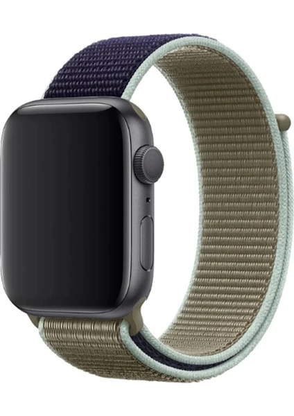 Apple Watch Seri 44/42 mm Uyumlu Ip Örgülü Kordon