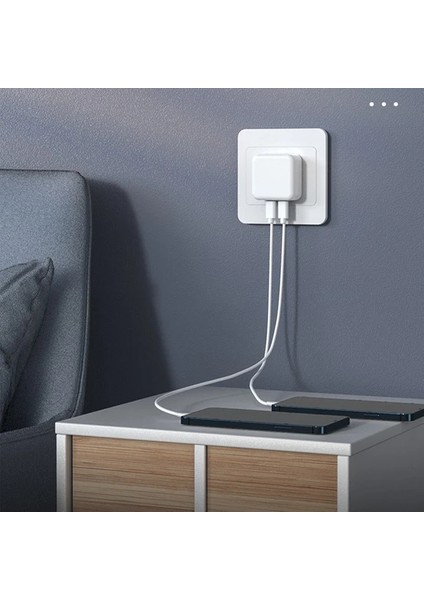 Apple iPhone Apple iPad Apple Watch Apple Airpods Uyumlu 35W Çift Usb-C Bağlantı Şarj Aleti Adaptör