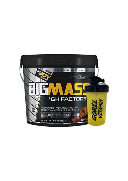 Bigjoy Big Mass +Gh Factors 5000 Gr Çikolatalı Gainer