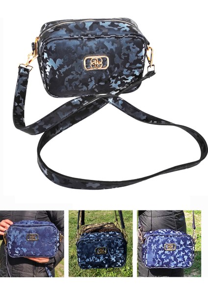 Kadın Askılı Omuz Kol Çantası Mavi