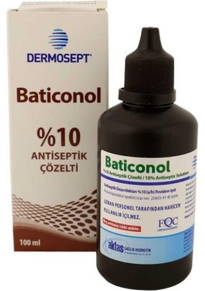 Dermosept Baticonol %10 Povidon Iyot 100 ml