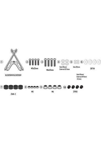 D5142KIT Bmw Ce 04 (22-23) Rüzgar Siperlik Bağlantısı