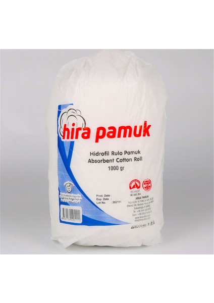 Hidrofil Rulo Pamuk 1000 gr