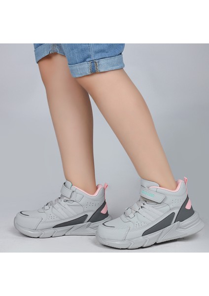 27823 Açık Gri - Pembe Kız Çocuk Spor Bot indirimleri
