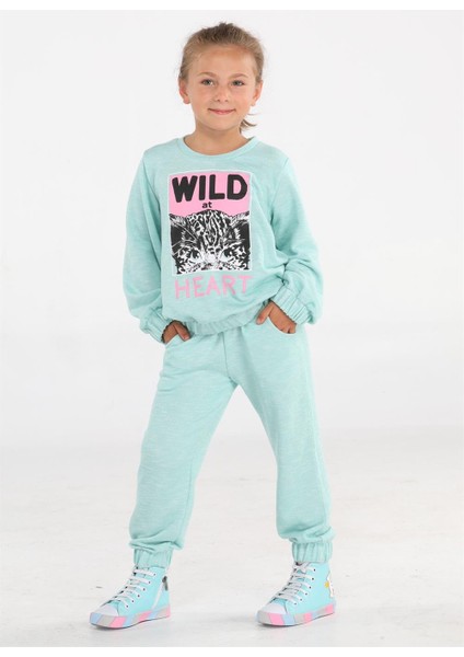 Cute Wild Mint Jogger Eşofman Takım