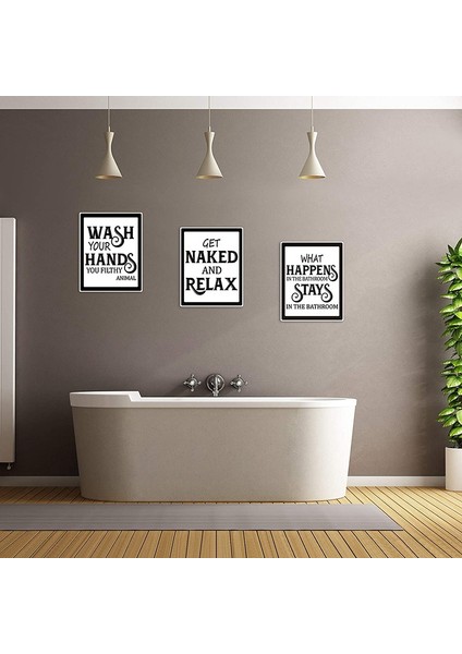 Adet Banyo Duvar Sanatı Duvar Dekoru, Komik Eski Banyo Banyo Posterler Duvar Tuvalet Banyo Dekor (Yurt Dışından) indirimleri
