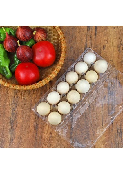 24 Adet Plastik Yumurta Kartonları Toplu Temizle Tavuk Yumurta Tutucu Mera Tavuk Çiftliği Iş Pazarı-12 Izgaralar (Yurt Dışından)