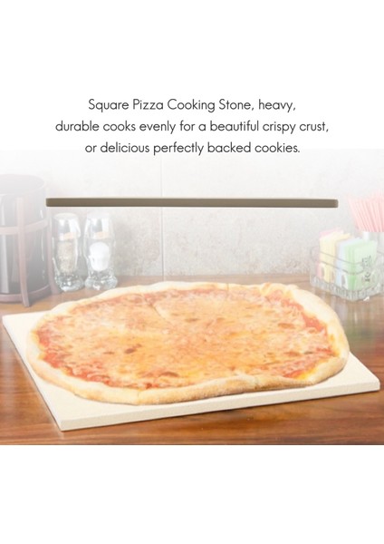 Pizza Taşı Pişirme Için Izgara Ekstra Kalın Pizza ve Barbekü Izgara Bakeware Ekmek Mutfak Pişirme Levhası 305X305X10MM (Yurt Dışından) fırsatları