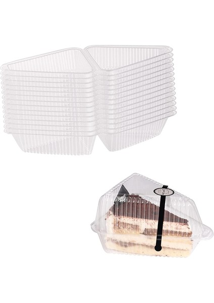 100 Adet Üçgen Cheesecake Kutuları Kek Kutusu Üçgen Pasta Sahipleri Parti Düğün Için Kek Kutuları (Yurt Dışından)