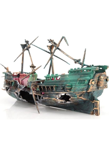 Akvaryum Batık Dekor Tekne Plastik Set Reçine Balık Tankı Süsler Akvaryum Dekor Aksesuarları Için (Yurt Dışından)