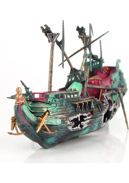 Akvaryum Batık Dekor Tekne Plastik Set Reçine Balık Tankı Süsler Akvaryum Dekor Aksesuarları Için (Yurt Dışından) fiyatları