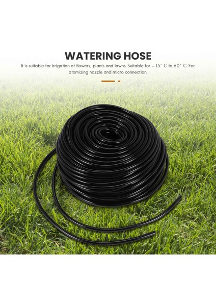 50M Sulama Borusu Hortum Borusu 4/7mm Hortum Damla Sulama Sistemi (Yurt Dışından)