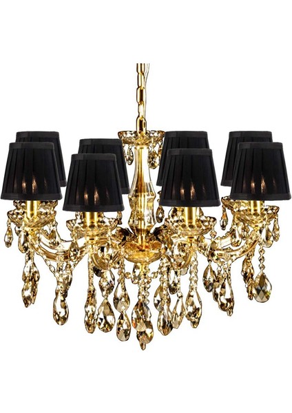 Klipsli Abajurlar Mum Avize Abajurlar Için Tavan Sarkıt Işık Masa Lambası Zemin Işık 6 Adet Siyah (Yurt Dışından) fırsatları