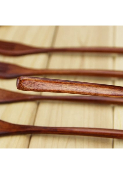 Tahta Çatallar, 6 Parça - Çocuklar Için Japon Ahşap Salata Yemek Çatalı Sofra Yemek Takımı Yetişkin (Yurt Dışından)