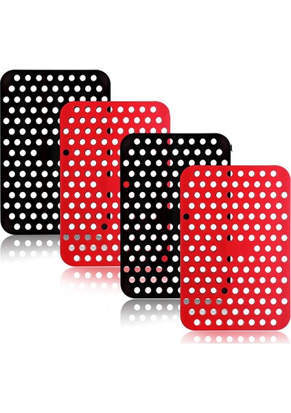 Ninja Foodi Dual DZ201 Için Yeniden Kullanılabilir Silikon Gömlekler, Yapışmaz Aksesuarlar Parşömen Kağıdı (Yurt Dışından)