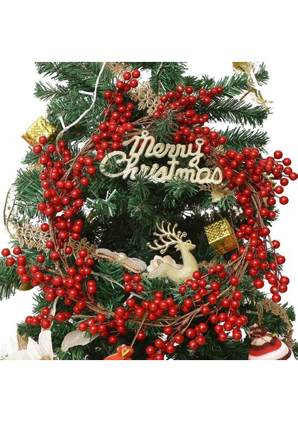 Noel Kırmızı Garland, Kapalı Dış Dekorasyon Için Yapay Bordo Kırmızı Pip Yapay Garland (Yurt Dışından) modelleri