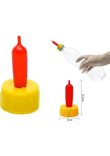 20 Adet Nipel Suluk Sütlü Içecek Meme Yumuşak Nipel Besleme Yetim Köpek Buzağı (Yurt Dışından) modelleri