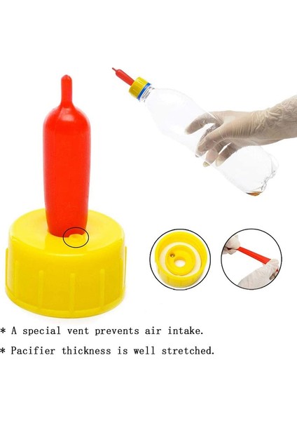 20 Adet Nipel Suluk Sütlü Içecek Meme Yumuşak Nipel Besleme Yetim Köpek Buzağı (Yurt Dışından) fırsatları