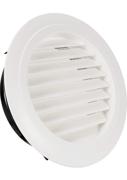 Banyo Ofis Mutfak Havalandırma Için Dahili Sineklik Mesh ile 8 Inç Yuvarlak Abs Panjur Grille Kapak Beyaz Soffit Vent (Yurt Dışından)