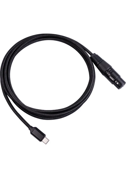 USB C - Xlr Dişi Kablo, USB C Mikrofon Kablosu Tip C Erkek - Xlr Dişi Mikrofon Bağlantısı Stüdyo Ses Kablosu (2m/6.6ft) (Yurt Dışından)