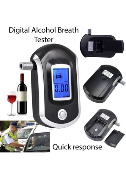 AT6000 10 Ağızlıklı Alkol Test Cihazı LCD Ekranlı Profesyonel Dijital Nefes Alkol Analiz Cihazı (Yurt Dışından) fiyatları
