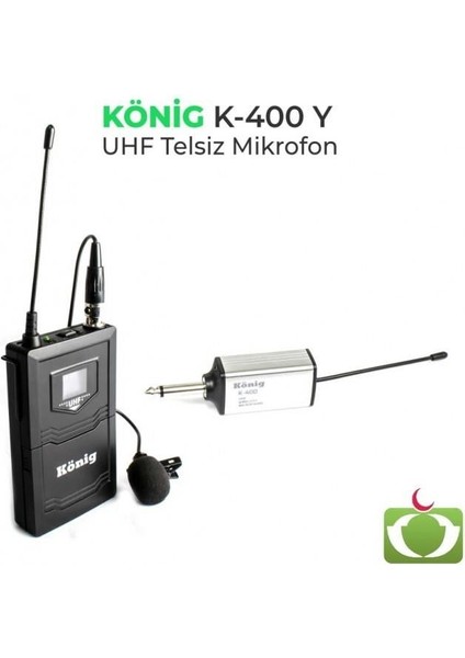 K-400 Uhf Tek Kanal Yaka Mikrofonu