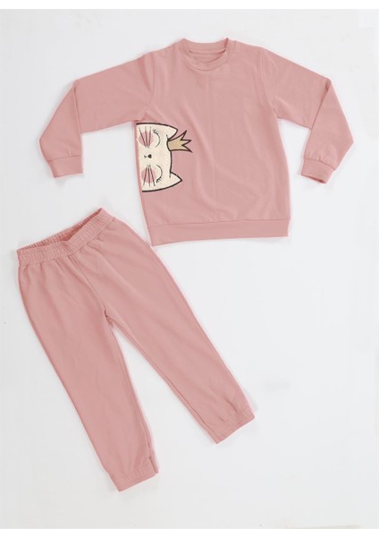 Kedi Prenses Gülkurusu Kız Çocuk Eşofman Takım fırsatları