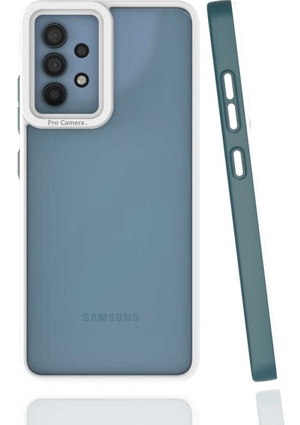 Samsung Galaxy A32 4g Kapak Mat Yüzeyli Kamera Korumalı Renkli Silikon Kılıf (Mima)