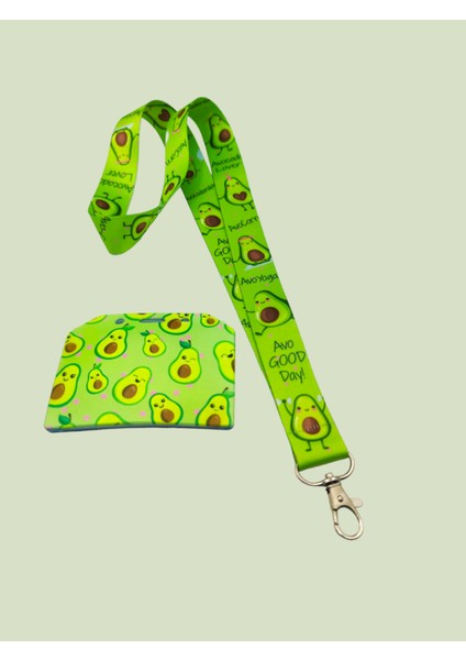 Ciccibiccishop Avakado Boyun Askı Ipi, Dikey Kart Tutucu