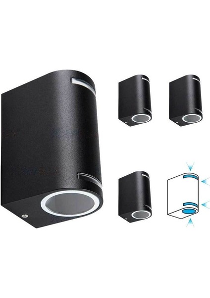 6 Adet Beyaz Işık Çift Yönlü Dekoratif Işık Süzmeli Iç ve Dış Mekan, Bahçe, Balkon, Teras Apliği fiyatları