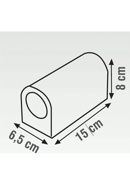 6 Adet Beyaz Işık Çift Yönlü Dekoratif Işık Süzmeli Iç ve Dış Mekan, Bahçe, Balkon, Teras Apliği fırsatları