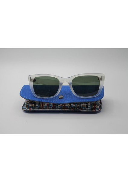 HEH67G UV400 Filtre Korumalı Şeffaf Mat Kemik Çerçeve Yeşil Degrade Cam Gun Aksesuarlı Unısex Güneş Gözlüğü fiyatları