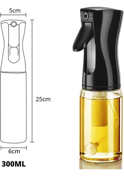 Buffer® Çok Amaçlı Cam Şişe Püskürtmeli Dağıtıcı Yağdanlık Limonluk Sirke Sosluk Spreyi