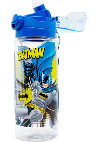 Batman Pipetli Askılı Kilitlenebilir Su Matarası 500ML