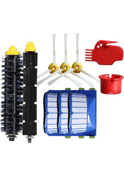 Irobot Roomba 600 605 606 607 608 609 610 611 612 613 614 615 616 617 618 619 Uyumlu Yedek Set